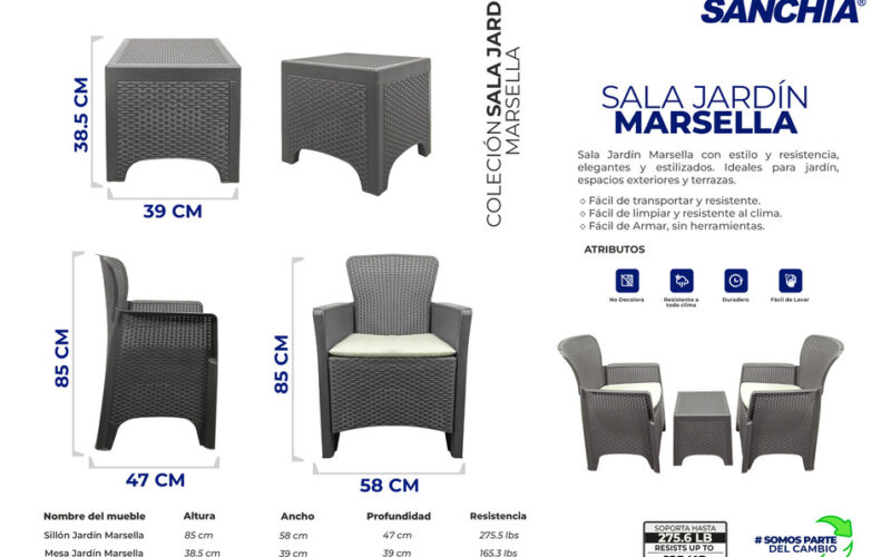 Sanchia en Costa Rica: muebles de plástico para cada rincón de tu hogar